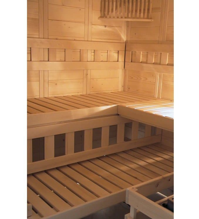Finnische Innensauna wellfun 204x204cm – Bild 7