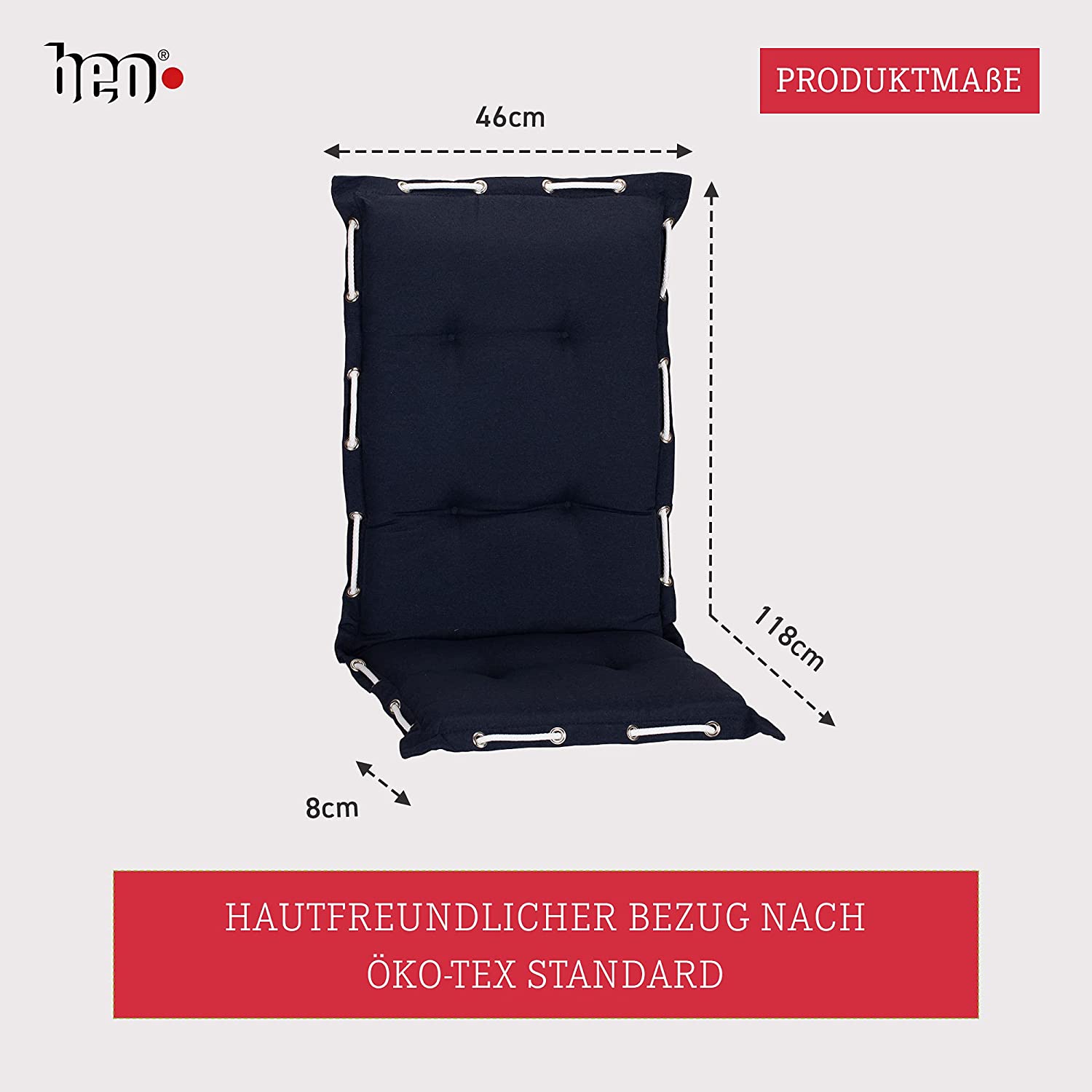 Gartenstuhl Kissen Solid Color Kiel