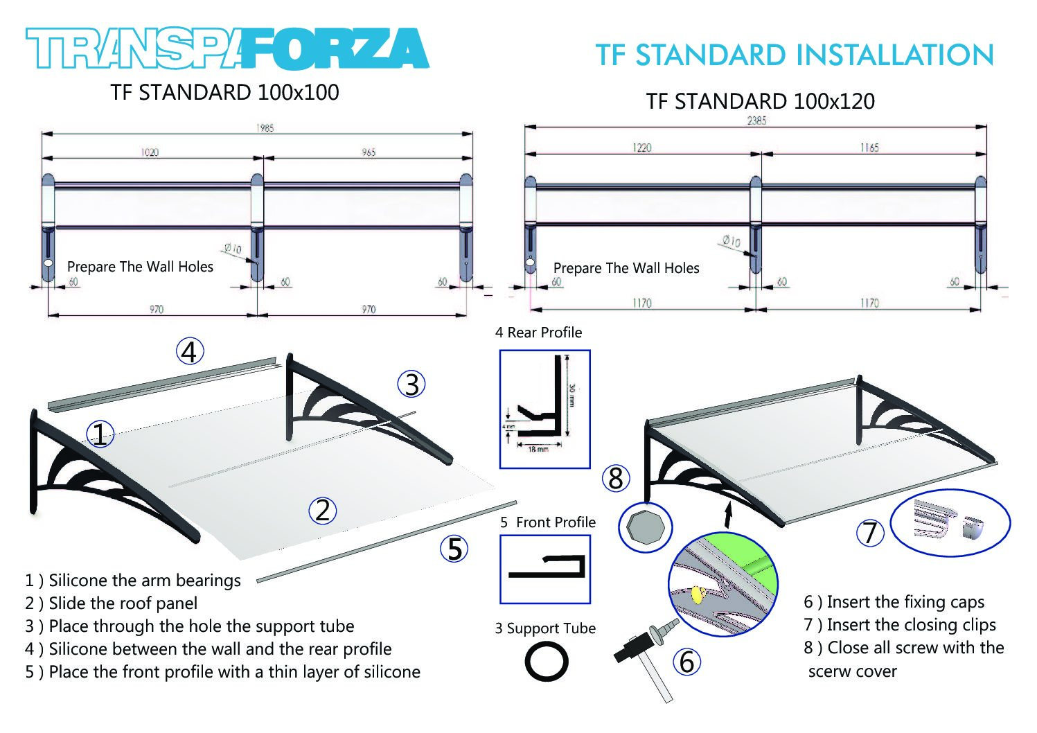 Regenschutzdach Std – Bild 8