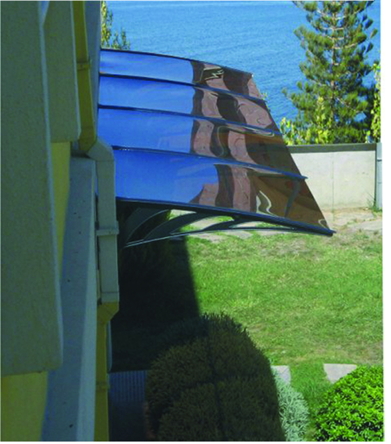 Terrassenüberdachung Std 100 mit abgestufter Oberfläche