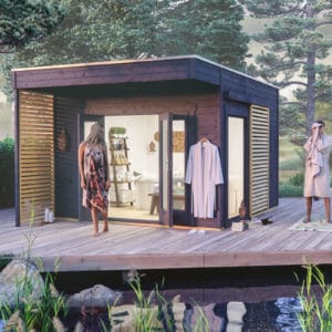 Minőségi faház szaunaház Tokio típus
