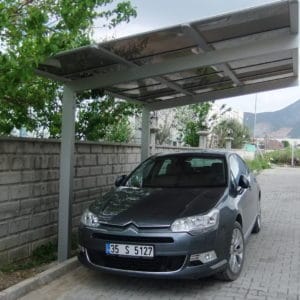 Nyitott garázs autóvédelem TFP2