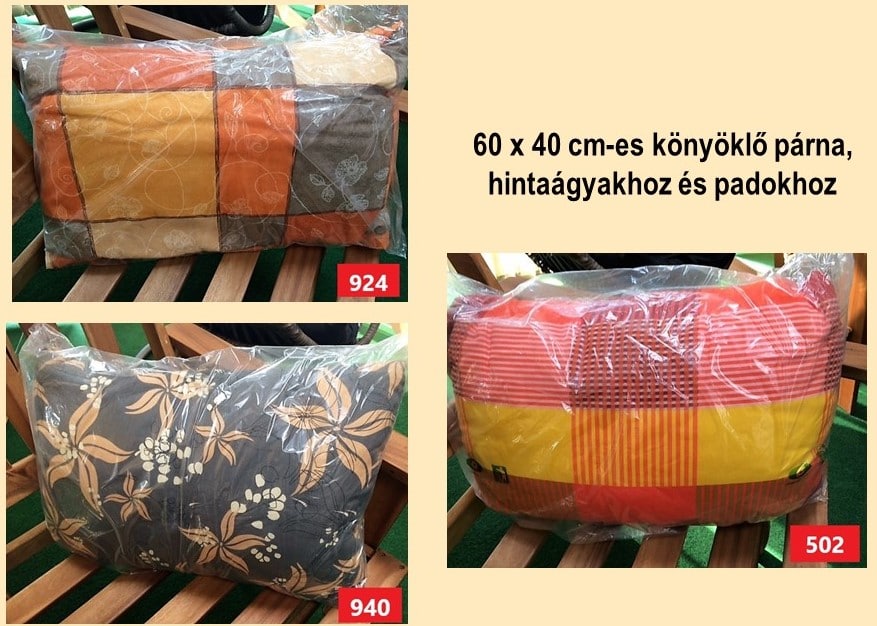 kerti bútor kispárna variációk