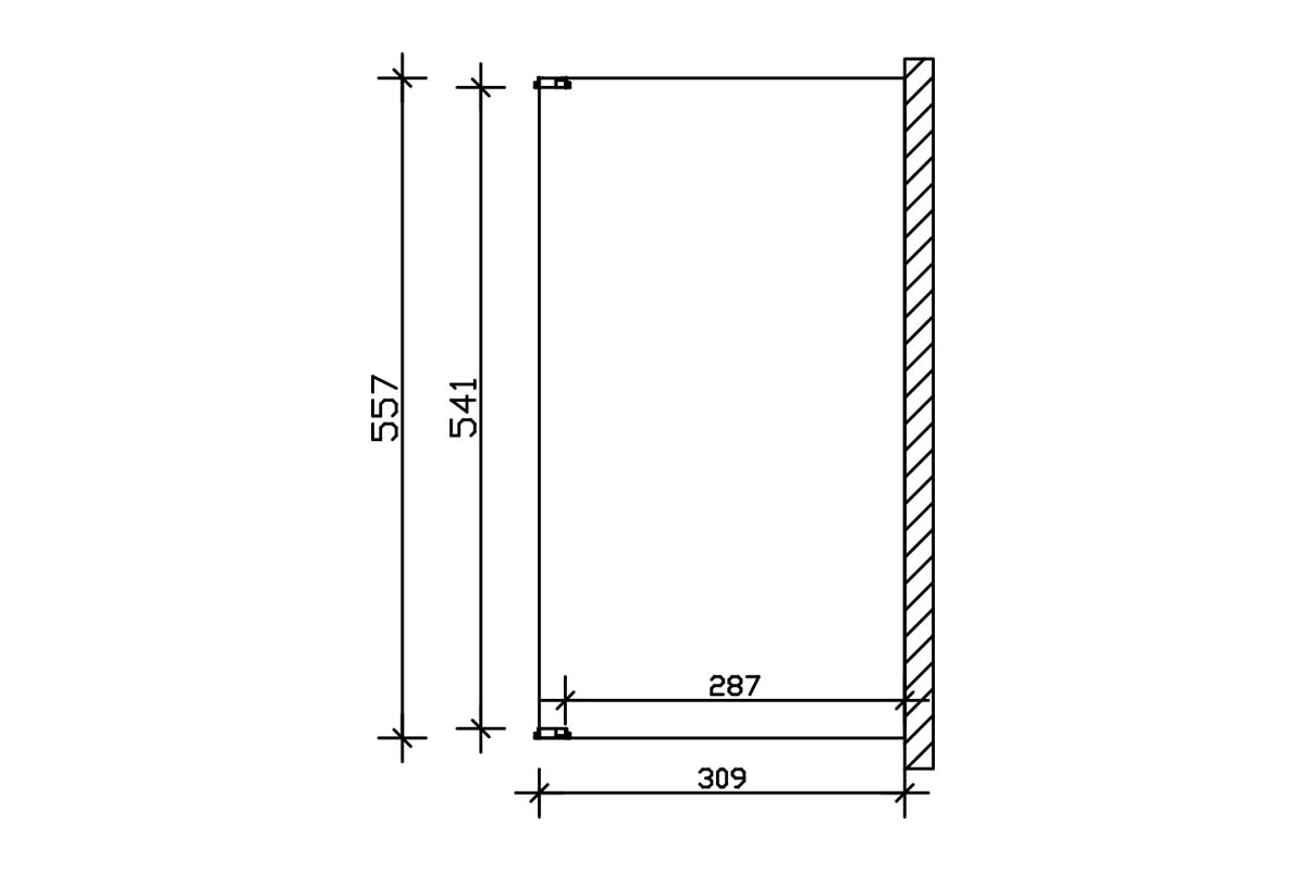 Fundamentzeichnung Terrassendach