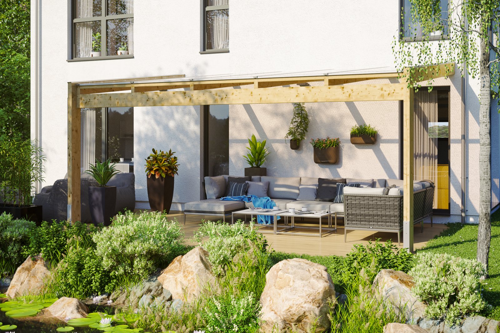 Polycarbonat Terrassendach Novara