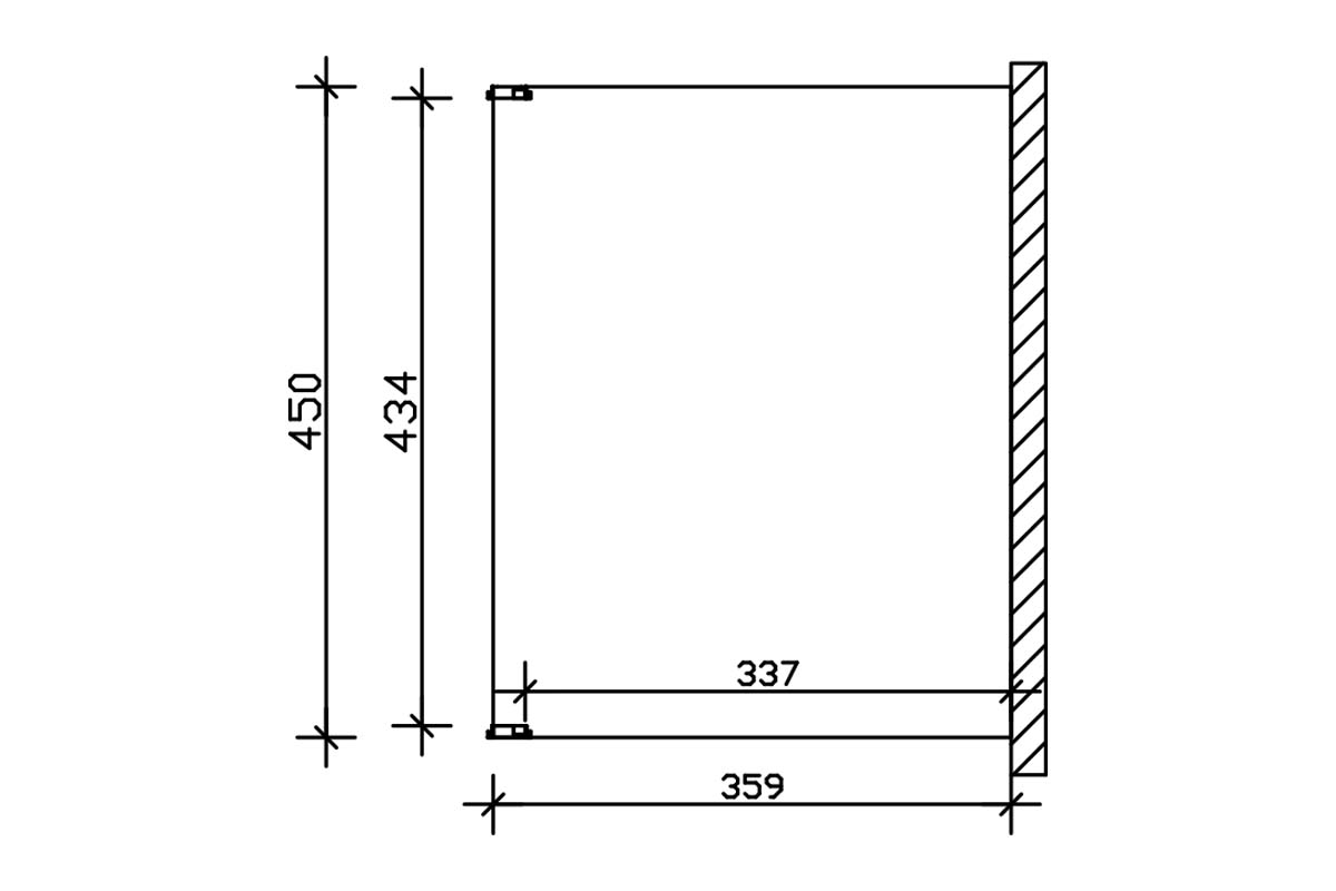 Tischplatte Größe 359x450 cm Novara