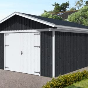Garázs antracit-szürke Falun