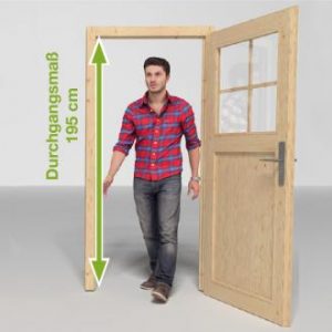 Holzhaustür Größe