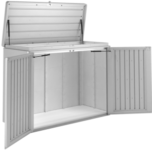 Highboard kukatároló kerékpártároló szekrény