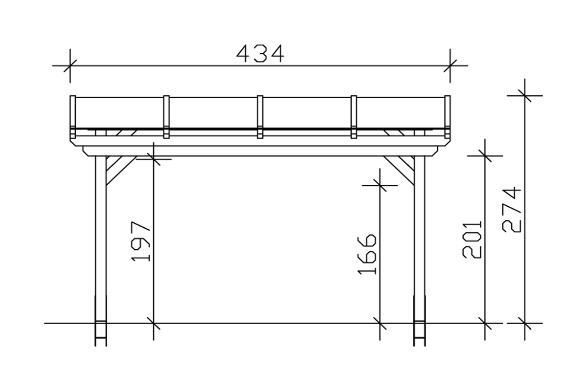 Grundriss der Terrasse Sanremo 201