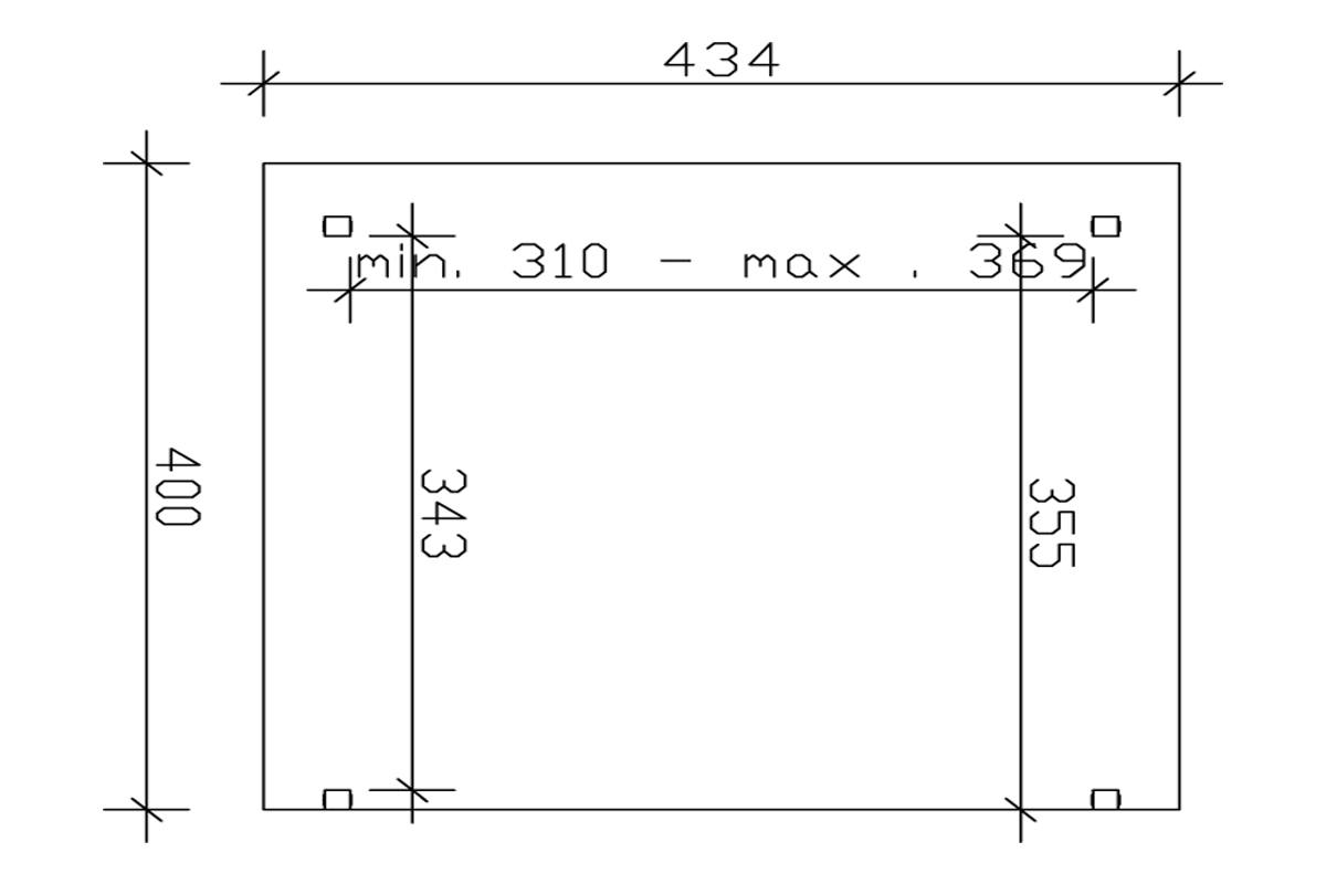 Decking Skanholz 434cm freistehend 4 Größen – Bild 12