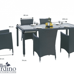 Rattan Gartenmöbel Esszimmer