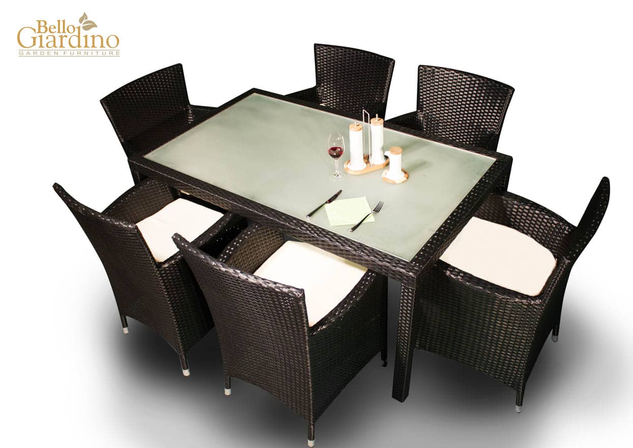 Rattan kerti bútor fotelekkel