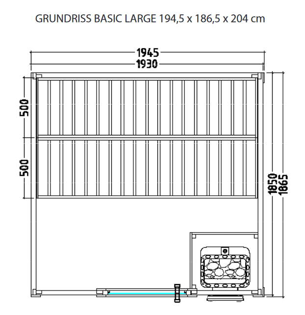 Sauna Grundriss Basic