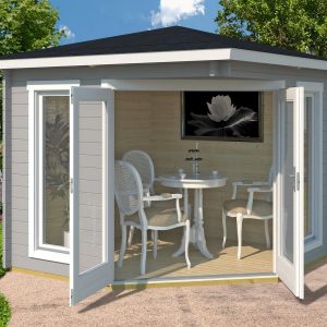 Ötszögletű pavilon faház Weka408