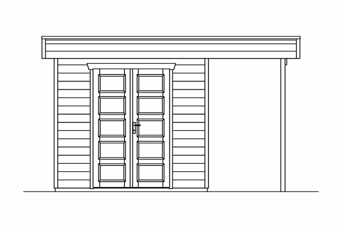 Gerätehaus Venlo 380x250cm aus Holz – Bild 5