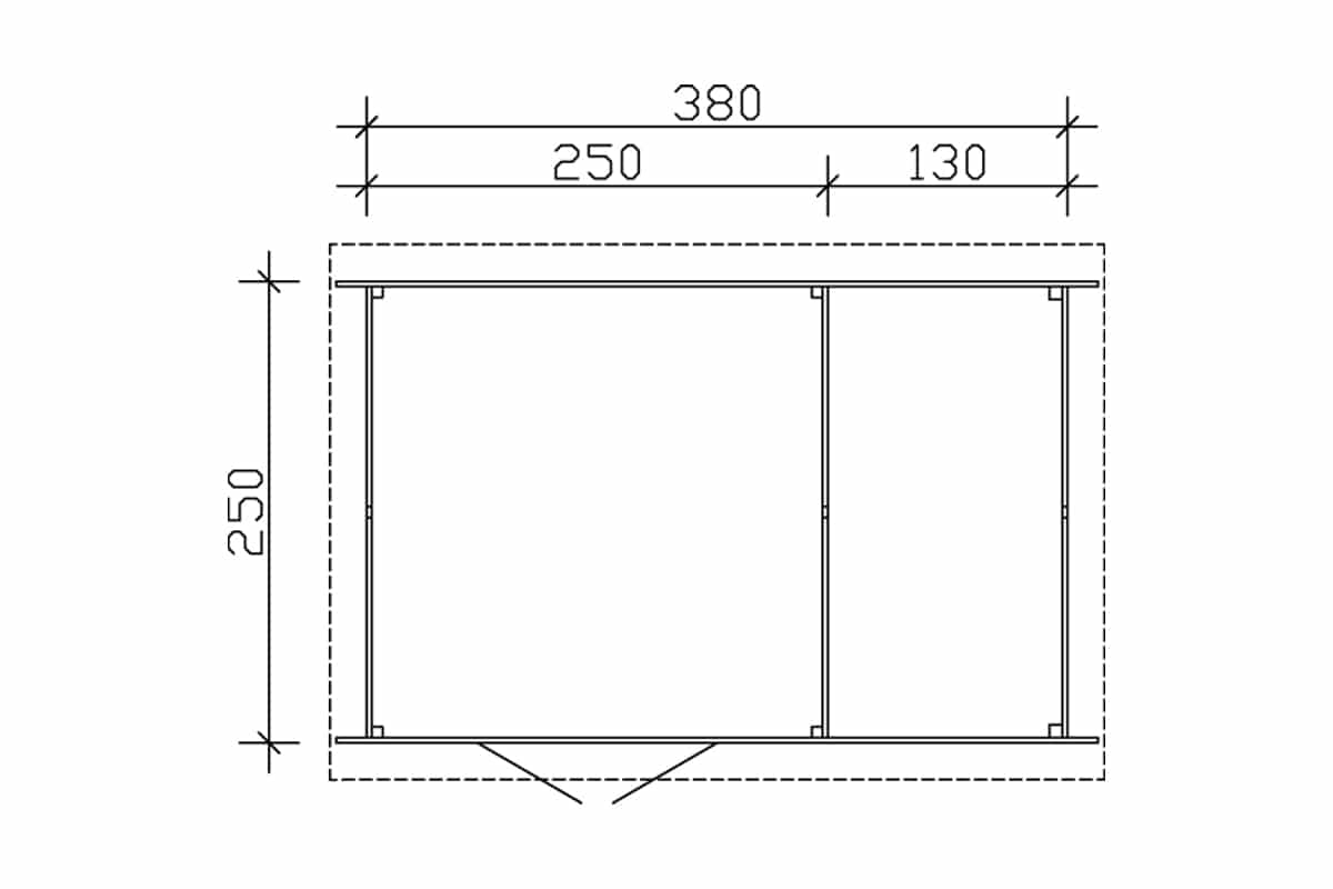 Gerätehaus aus Holz mit Holzlager Venlo