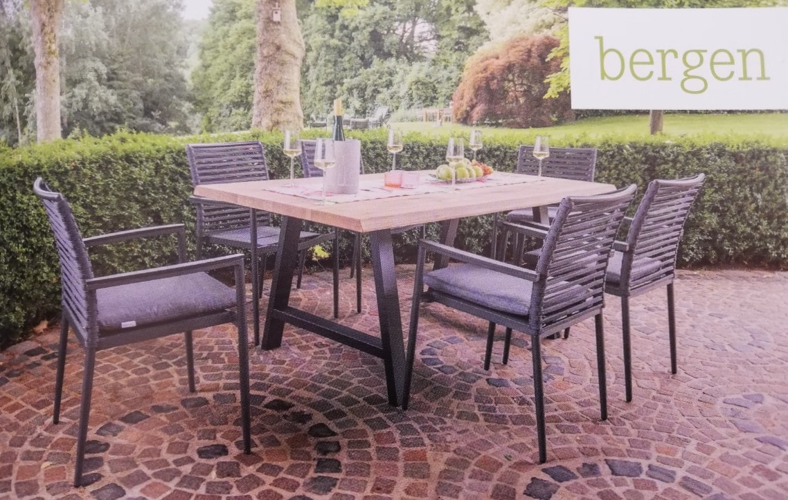Bergen Gartenmöbel für sechs Personen Bergen