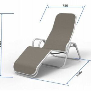 Pihenőszék dönthető napozó Calypso