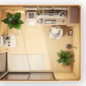 Weka Holzhaus Designhaus 41262 Ausstattung