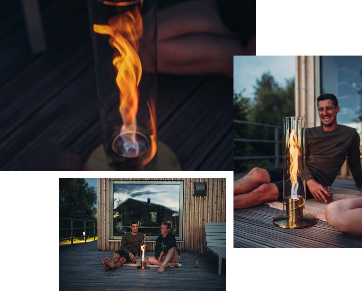 Stimmungsvolle Beleuchtung Höfats Bioethanol-Pendelleuchte – Bild 2