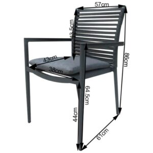 Fém kerti szék Acamp NewYersey