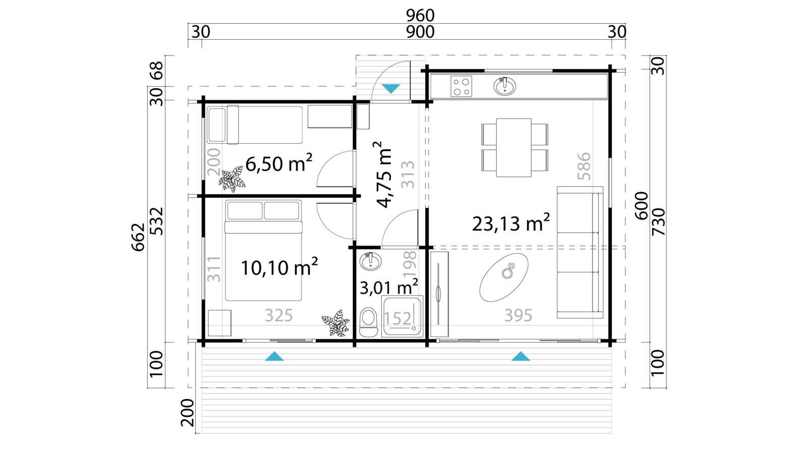 Wochenendhäuschen Östersund