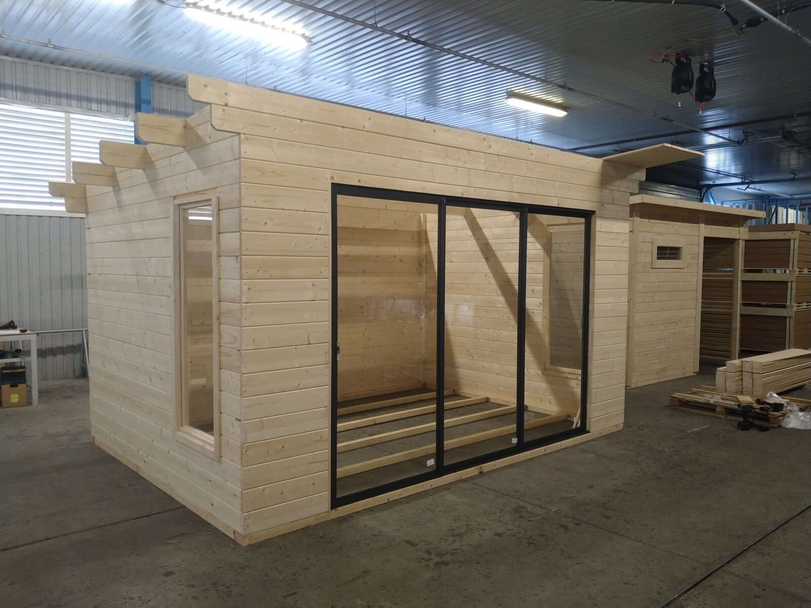 Holzkabine Ostende2E Premium Gerätehaus – Bild 7