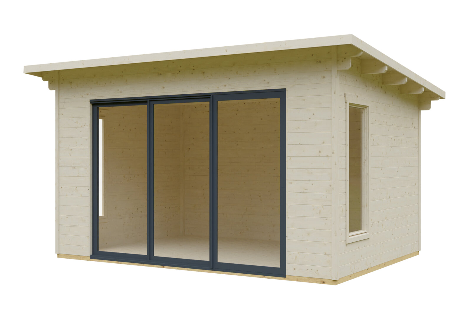 Holzkabine Ostende2E Premium Gerätehaus – Bild 4