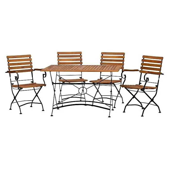 Lindau Gartenmöbel aus Metall mit Holzgestell