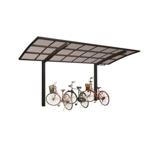 Biciklitároló garázstető